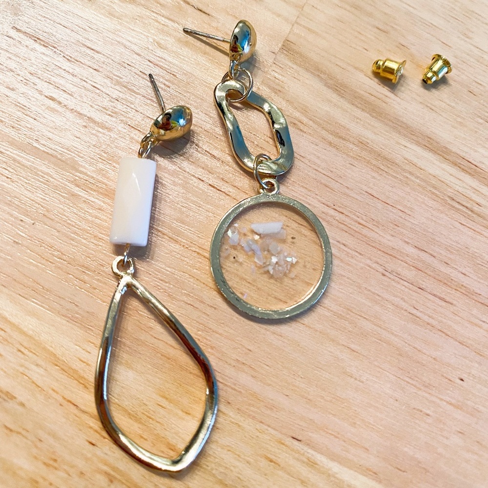 Made made earrings